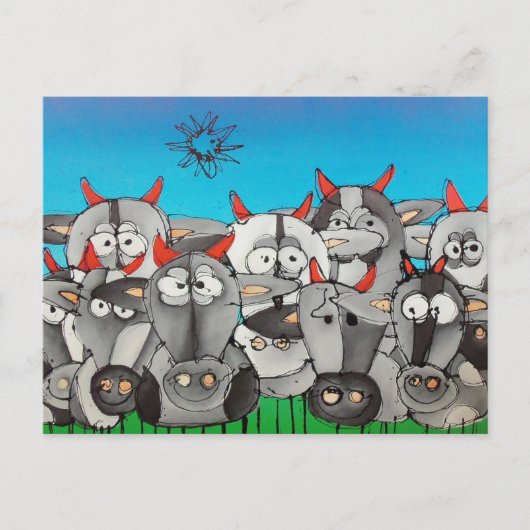 Mädchen Postkarte (Vorderseite)