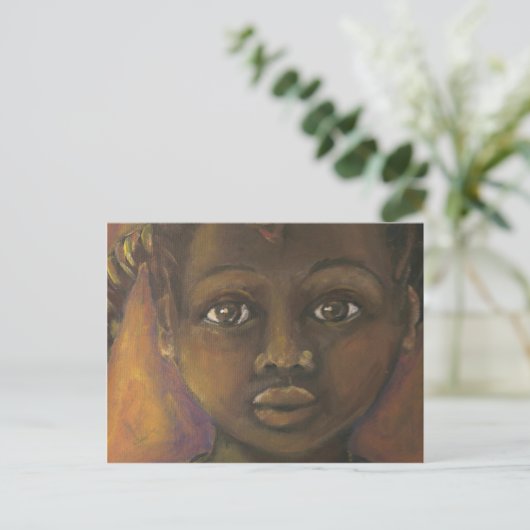 Mädchen Postkarte (Stehend Vorderseite)