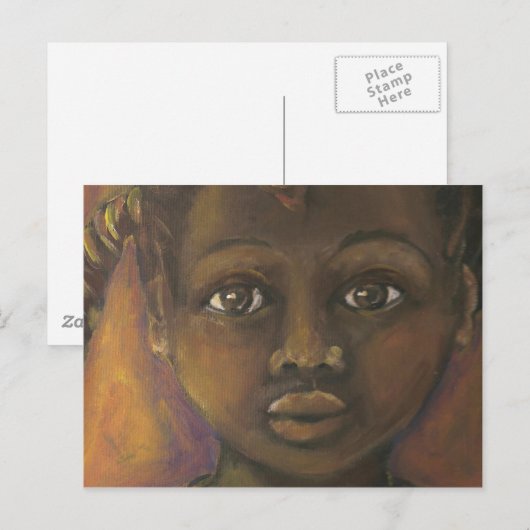 Mädchen Postkarte (Vorne/Hinten)