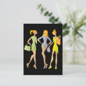 Mädchen Postkarte (Stehend Vorderseite)