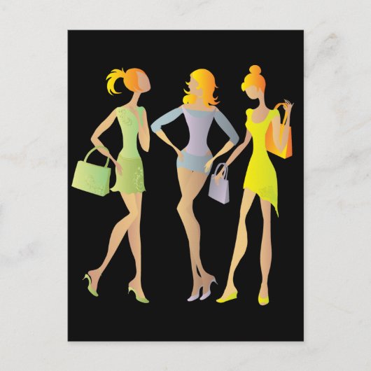 Mädchen Postkarte (Vorderseite)