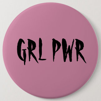 Mädchen-Power-Abzeichen-Rosa Button