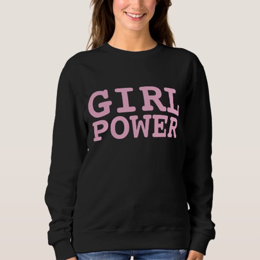 MÄDCHEN POWER BLACK T - Shirt & Sweatshirts (Vorderseite)