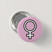 Mädchen-Power-Button Button (Vorne & Hinten)