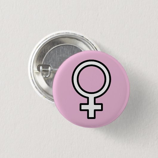 Mädchen-Power-Button Button (Vorne & Hinten)