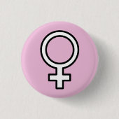 Mädchen-Power-Button Button (Vorderseite)