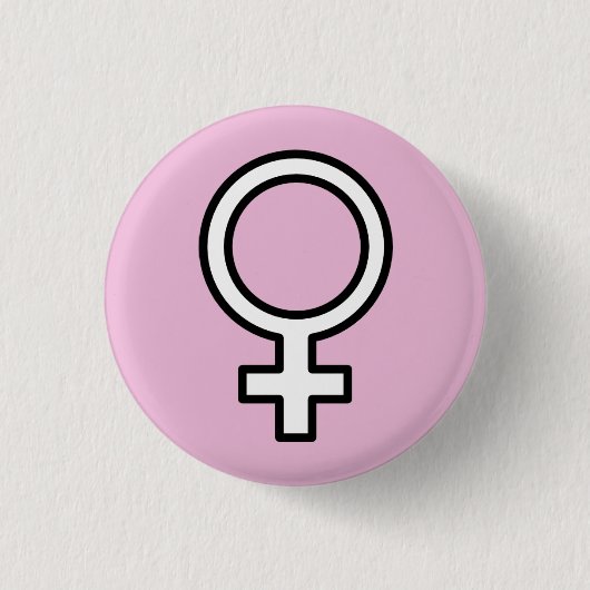 Mädchen-Power-Button Button (Vorderseite)
