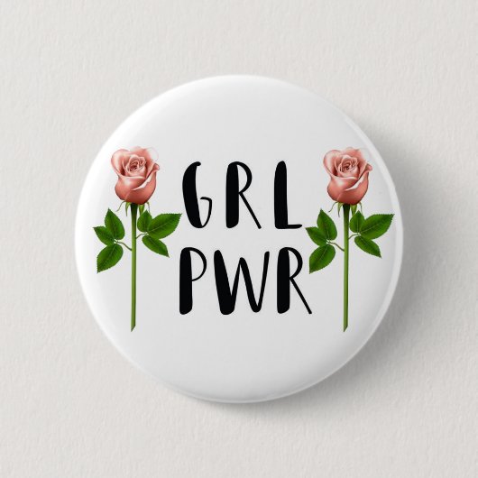 MÄDCHEN-POWER ~ Knopf Button (Vorderseite)