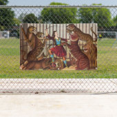 MÄDCHEN-POWER-LÖWE ZAHMERE Fahne Banner (Insitu)