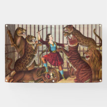 MÄDCHEN-POWER-LÖWE ZAHMERE Fahne