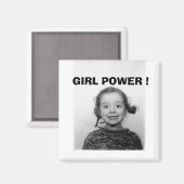 MÄDCHEN POWER! MAGNET (Vorderseite/Rückseite)