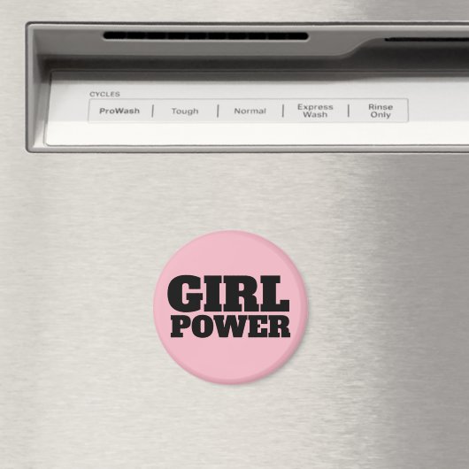 MÄDCHEN, POWER, Pink MAGNETS Magnet (In Situ (Geschirrspüler))