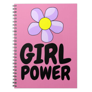 MÄDCHEN POWER SPIRAL NOTEBOOK JOURNAL NOTIZBLOCK
