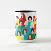Mädchen-Power Tasse (Zentrum)