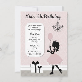 Mädchen-Prinzessin Invite, Tee-Party Einladung