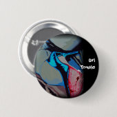 "Mädchen-Problem-" Knopf Button (Vorne & Hinten)