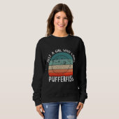 Mädchen Puffer Fische Stingfish Puffer Tiere Sweatshirt (Vorne ganz)