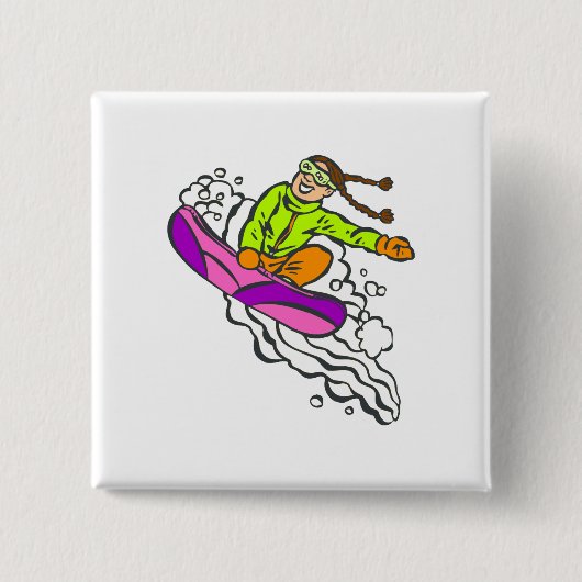 Mädchen-Pullover Button (Vorderseite)