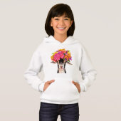 Mädchen Pullover Hoodie Posey, die Ziege (Vorne ganz)