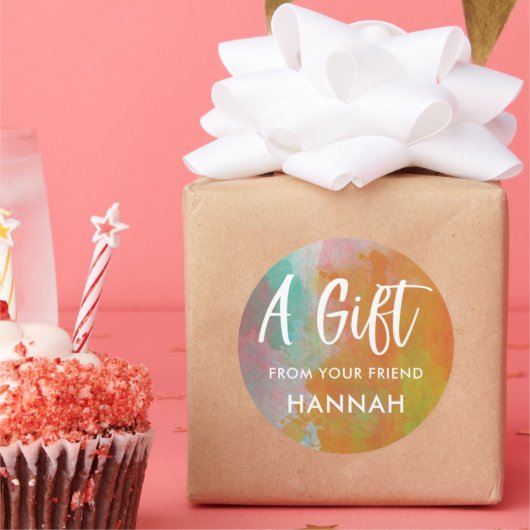 Mädchen Rainbow Birthday Stickers (Party)