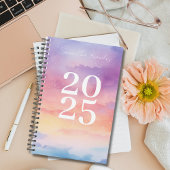 Mädchen Rainbow Gradient Sky 2025 Planer