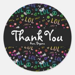 Mädchen Rainbow LOL Geburtstagsparty Gunst Sticker