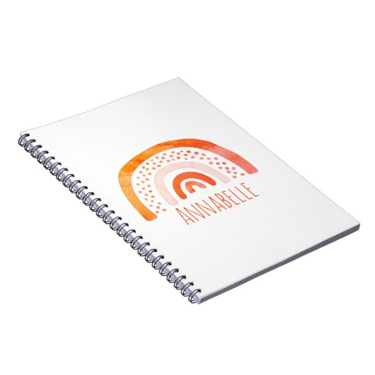 Mädchen Rainbow Vorname Notizblock (Rechte Seite)