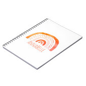 Mädchen Rainbow Vorname Notizblock (Linke Seite)