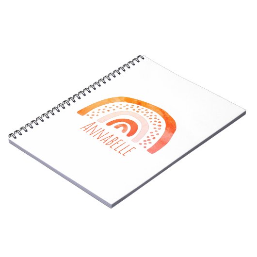 Mädchen Rainbow Vorname Notizblock (Linke Seite)