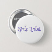 Mädchen-Regel! Button (Vorne & Hinten)