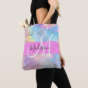 Mädchen Regenbogen Holografischer Irisierender Mon Tasche