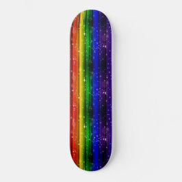 Mädchen-Regenbogen-Schein Skateboard