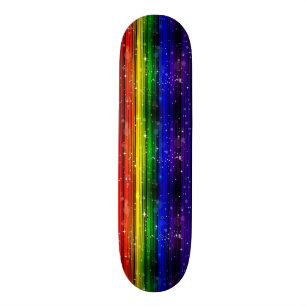 Mädchen-Regenbogen-Schein Skateboard