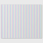 Mädchen Regenbogen Streifen Geschenkpapier (Flach)