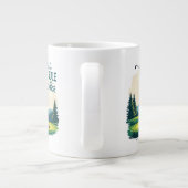 Mädchen regieren den Kurs Retro Golf Illustration Jumbo-Tasse (Rückseite)