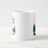 Mädchen regieren den Kurs Retro Golf Illustration Jumbo-Tasse (Vorderseite)