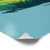 Mädchen regieren den Kurs Retro Golf Illustration Poster (Ecke)