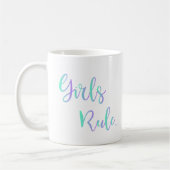 Mädchen regieren. Inspirationstypografie Cool Kaffeetasse (Links)