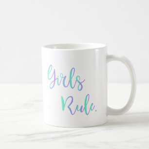Mädchen regieren. Inspirationstypografie Cool Kaffeetasse