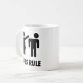 Mädchen regieren kaffeetasse (Vorderseite Links)