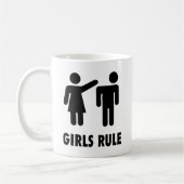 Mädchen regieren kaffeetasse (Links)