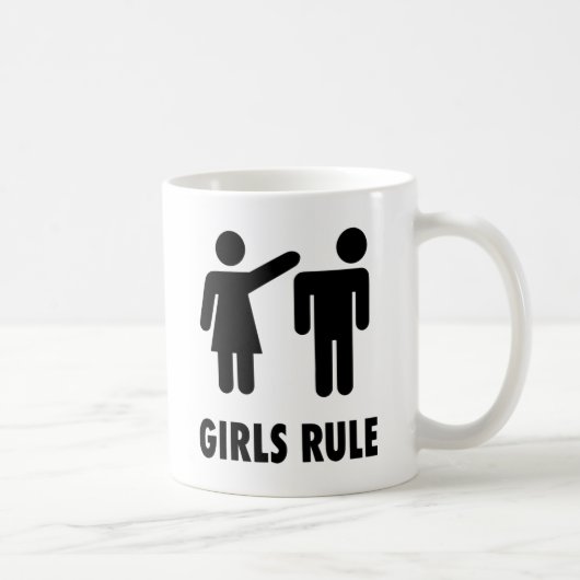 Mädchen regieren kaffeetasse (Rechts)