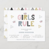 Mädchen regulieren Abstraktes Wasserfarben Budget (Vorne/Hinten)