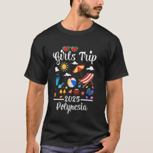 Mädchen Reise 2025 Sommerferien Polynesien Strand T-Shirt