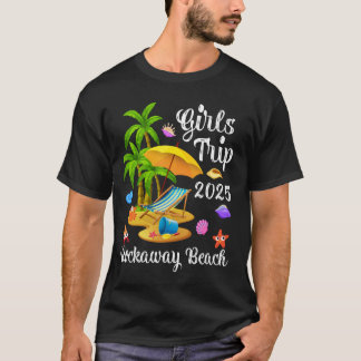 Mädchen Reise 2025 Sommerferien Rockaway Strand T-Shirt