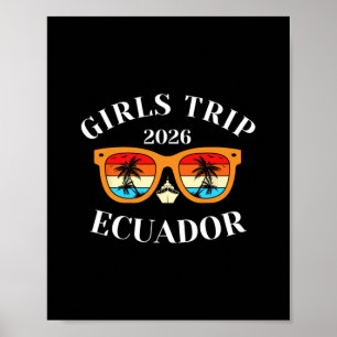 Mädchen Reise 2026 Ecuador Kreuzfahrt Urlaub Reise Poster