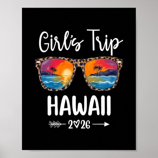 Mädchen Reise 2026 Hawaii Mädchen Wochenende Somme Poster (Vorne)