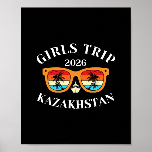 Mädchen Reise 2026 Kasachstan Frühlingsferien 2026 Poster (Vorne)