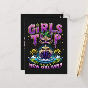 Mädchen Reise 2026 New Orleans Postkarte