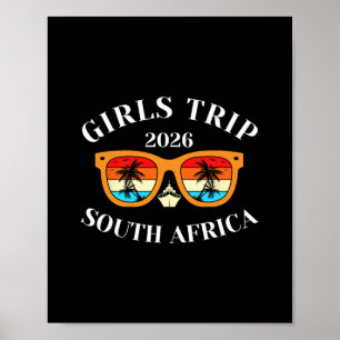 Mädchen Reise 2026 Südafrika Frühlingsferien 2026 Poster